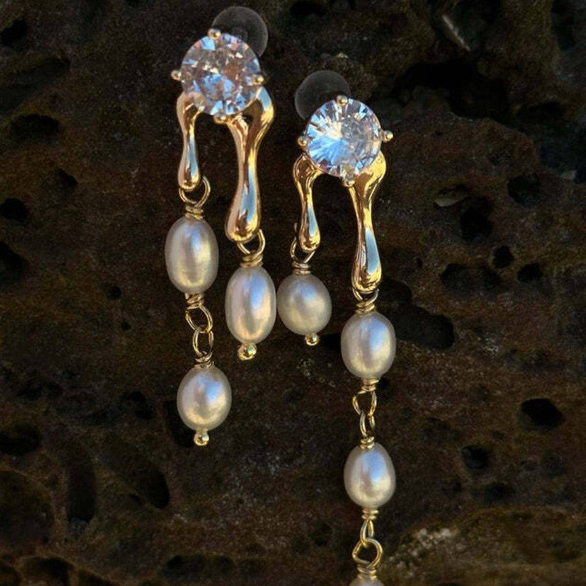 Noor Luxe Pearl Drop Earrings
