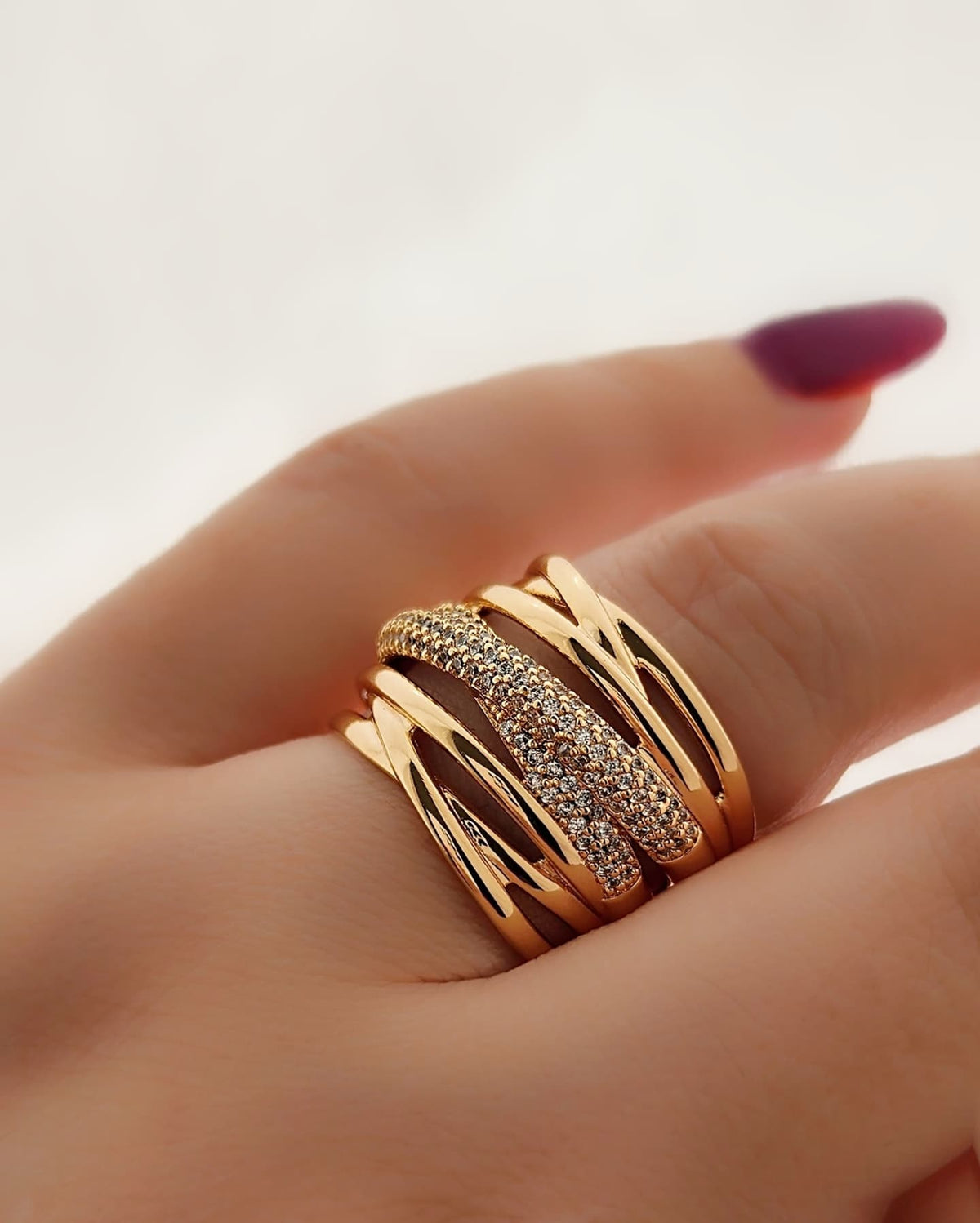 Triple Band Gold Ring