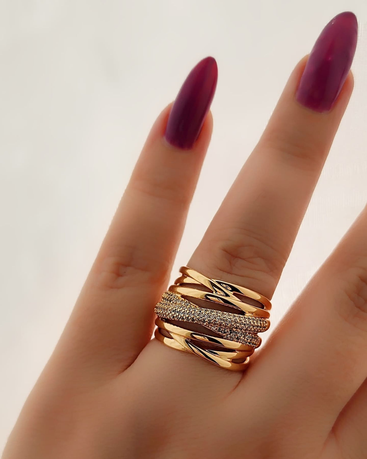Triple Band Gold Ring