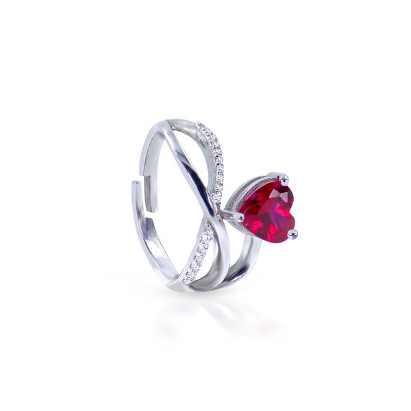 Amor infinity Heart Ring