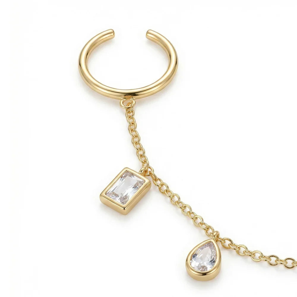 Cleo Drizzle Chian Link Ring