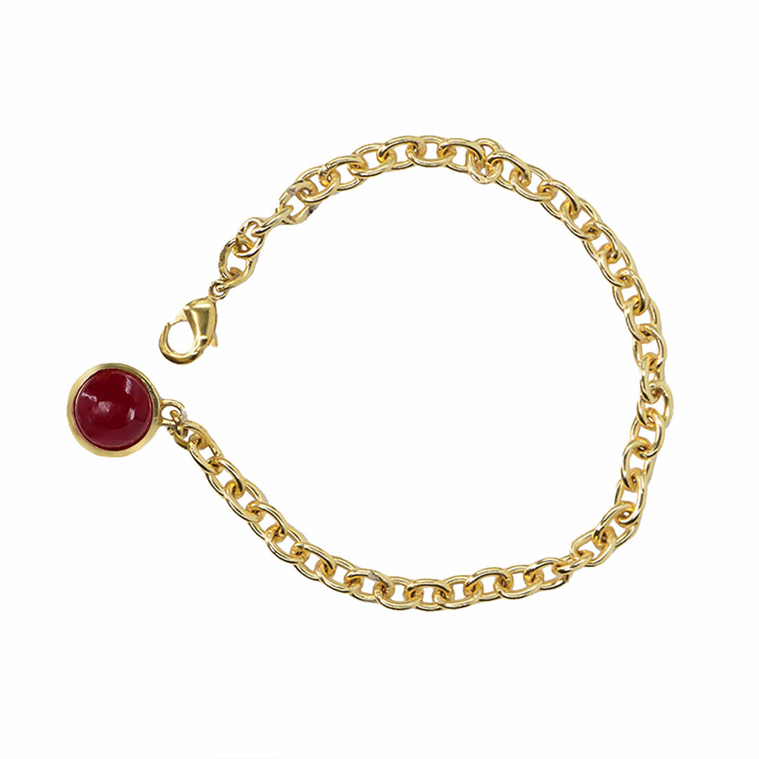Ebony Dainty Gemstone Hypoallergenic Bracelet