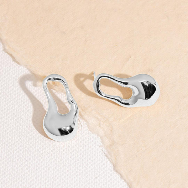 Iris Sculptural Drops Earrings For Women